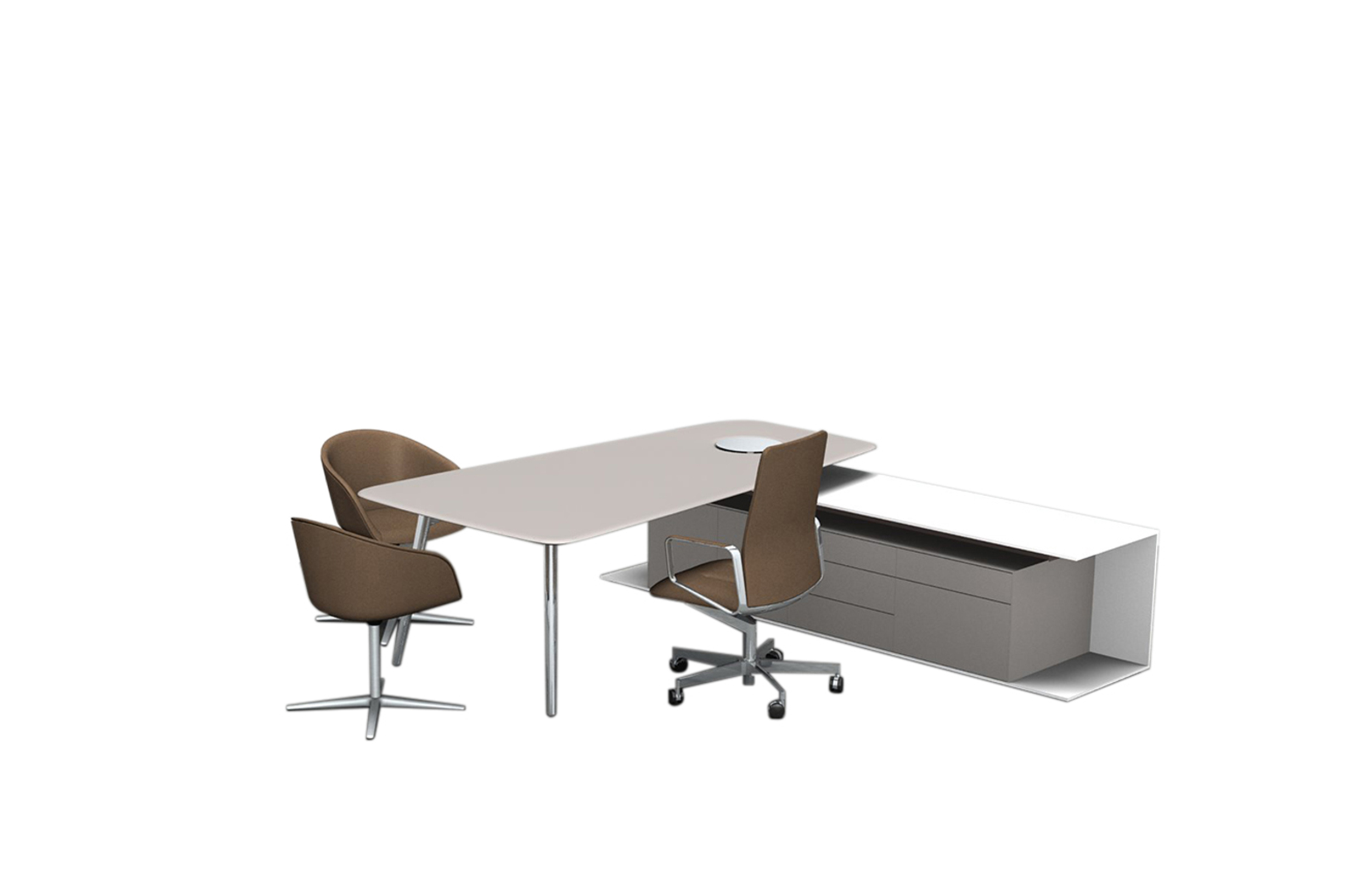 [办公台|时尚大班台|办公家具|设计师家具|KEYPIECE COMMUNICATION DESK.大班台]