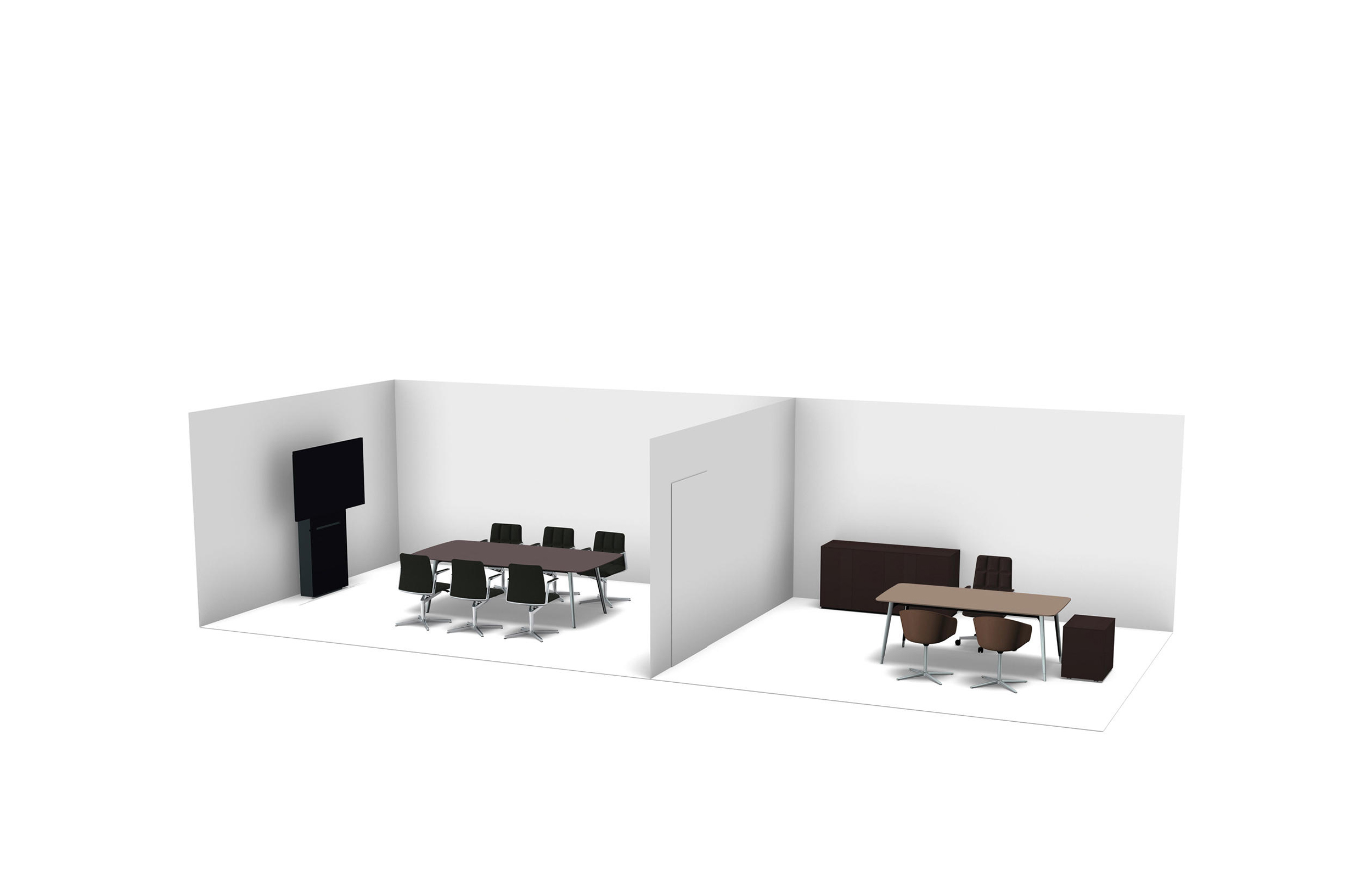 办公台|时尚中班台|办公家具|设计师家具|KEYPIECE MANAGEMENT DESK.独立班台