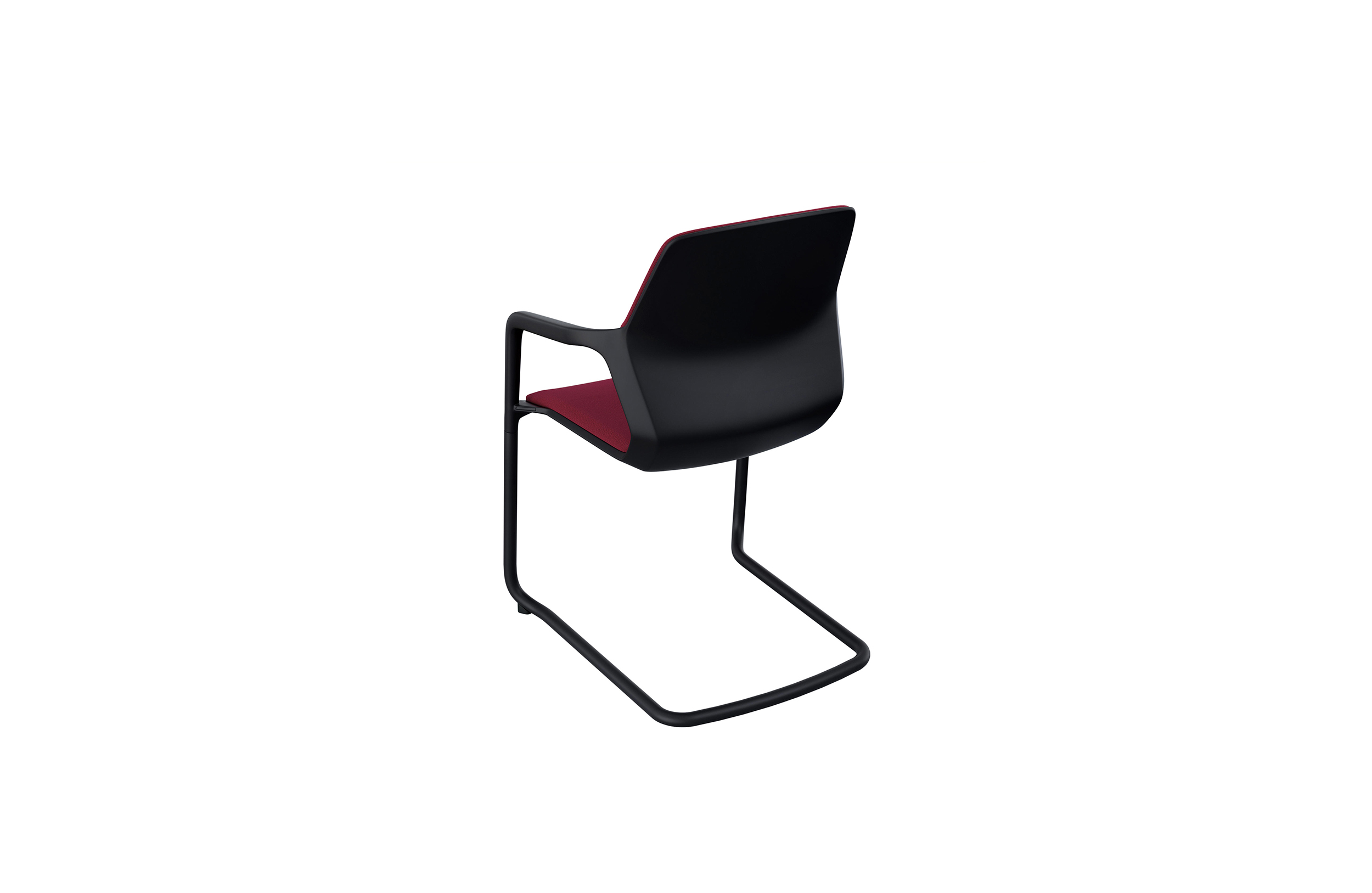 培训家具|布面培训椅|办公家具|设计师家具|现代悬臂椅