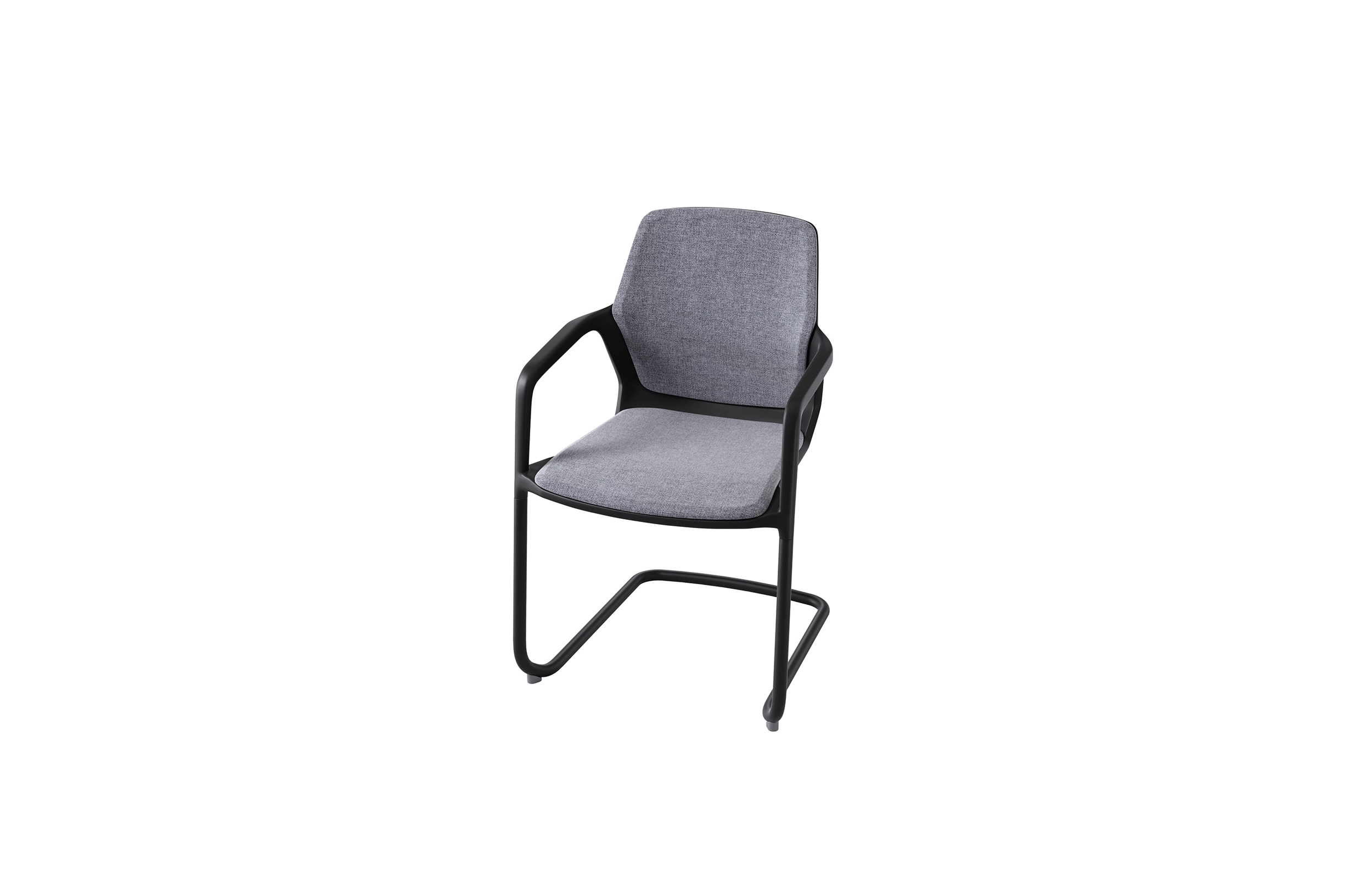 培训家具|布面培训椅|办公家具|设计师家具|现代悬臂椅
