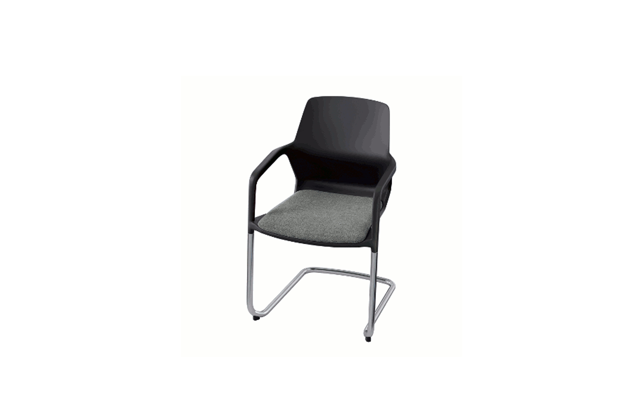 培训家具|布面培训椅|办公家具|设计师家具|现代悬臂椅