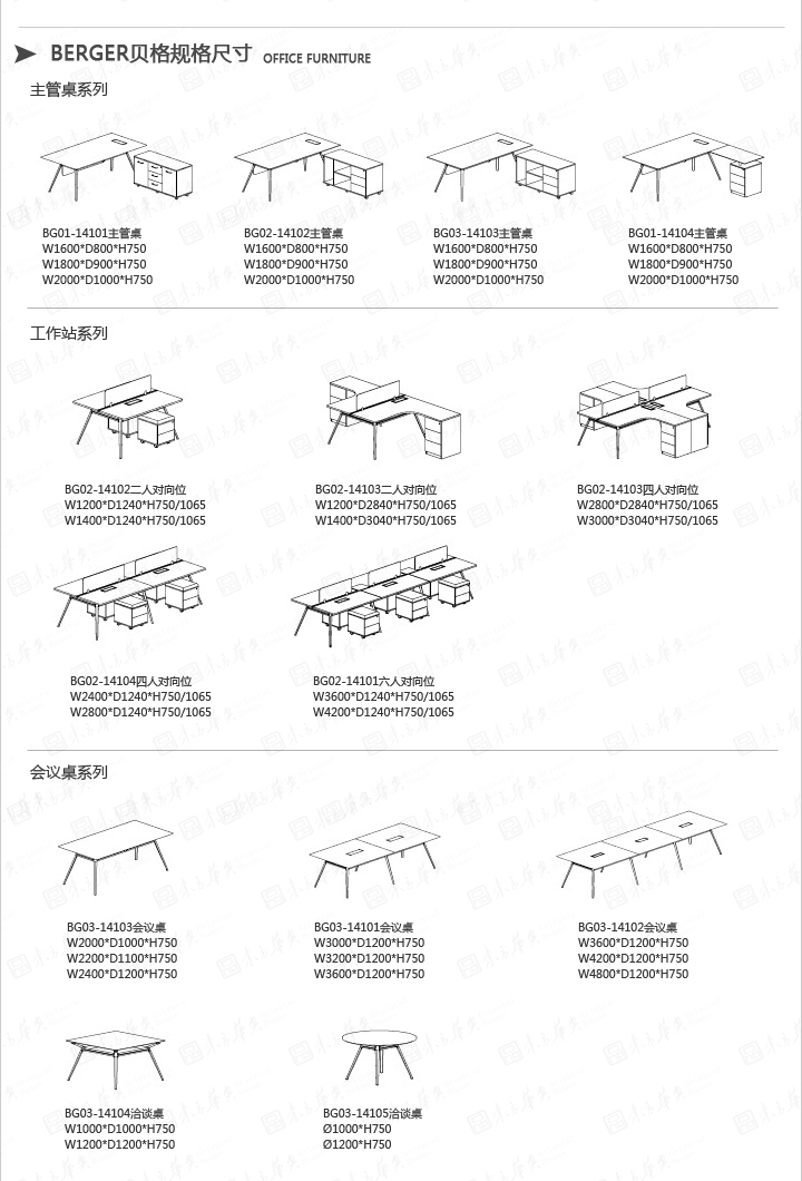 篮球下注平台|Berger|办公家具|Berger贝格|现代设计员工办公桌，职员桌